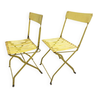 Folding garden chairs