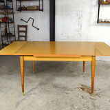Table pierrette oak clear vintage 1960