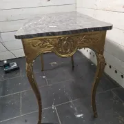 Console/centre table in Louis XV style, gilded, 19th century.