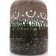 Scandinavian mid-century modern brutalist pottery vases by Hellström for Nittsjö, Sweden, set of 2