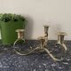 Gold-plated brass candlestick