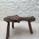 Table basse brutaliste " Tronc d'arbre " en bois brut années 70