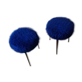 Blue moumoute stools