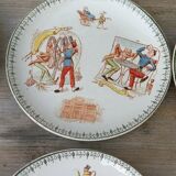 Talking dessert plates, Choisy-le-Roi