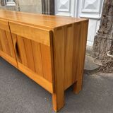 Elm sideboard, Maison Regain, 1980