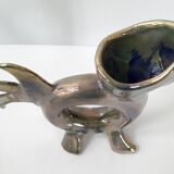 Pair of vintage zoomorphic vases