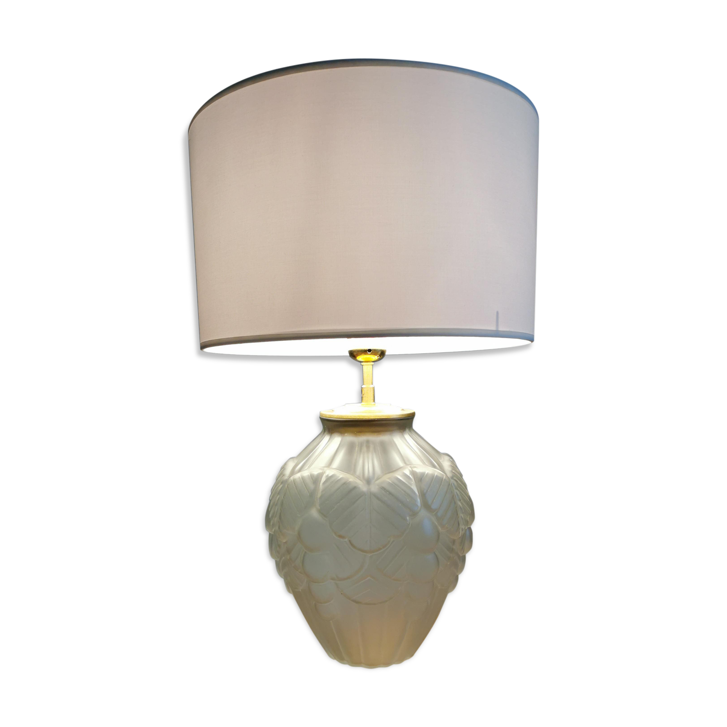 Art Deco lamp in polished glass