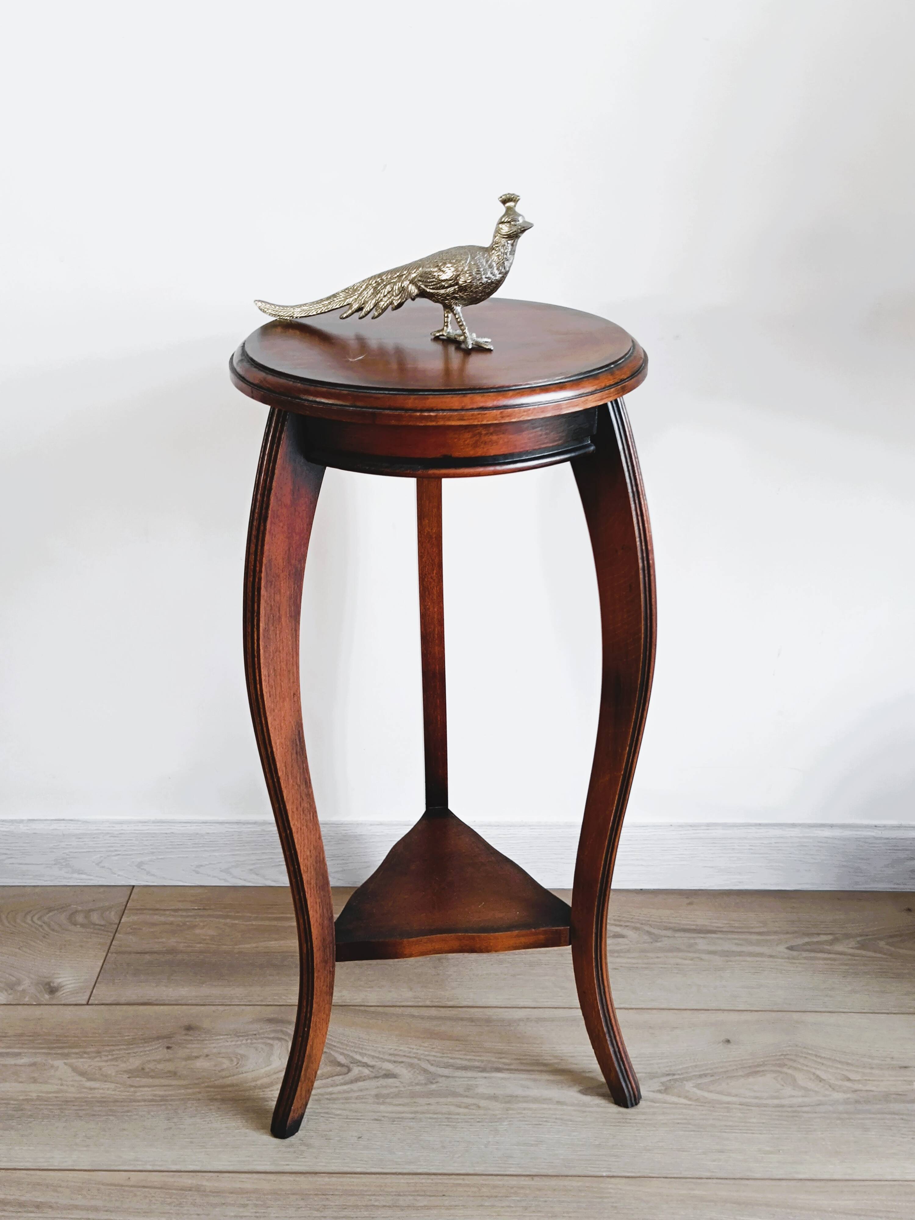 Small solid wood stool