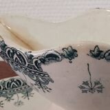 Saucière ancienne en faïence "Société Anonyme" St Amand et Hamage
