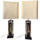 Important pair of lamps 1970, Philippe Cheverny