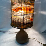Vintage stoneware lamp