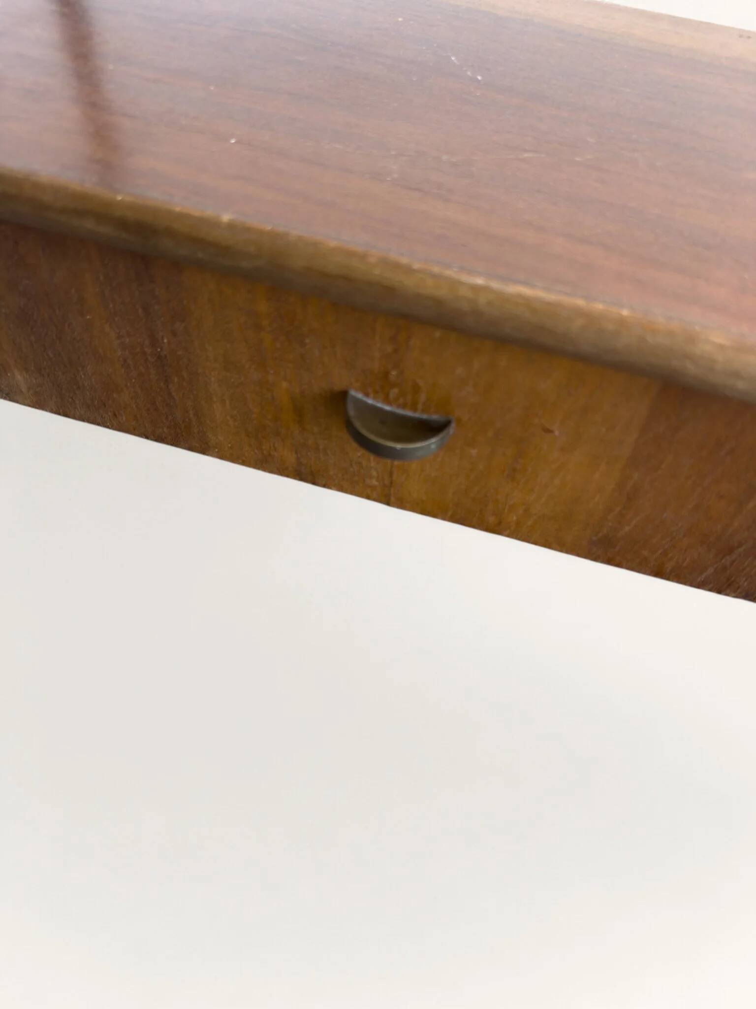 Petite étagère murale danoise suspendue avec 2 tiroirs