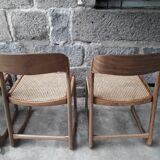 Baumann sled chairs, set of four