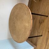 Wood and metal round bass table