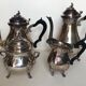 Tea service and silver metal coffee