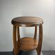 Dutch art deco Amsterdam school oak side table, 1930s