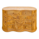 Rattan “leaf” chest of drawers