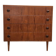 Danish teak commode from the 1960s, 4 drawers, tapered legs.