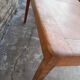 Oak desk table 1950 2 drawers -1m30