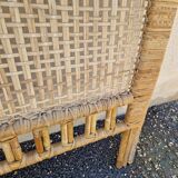Rattan wicker headboard