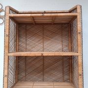 Vintage rattan shelf