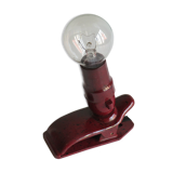 Bakelite clip lamp, early 20th century
