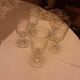 5 verres anciens presses moules