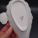 Set of 7 cups in white porcelain and in the shape of a shell - Pillivuyt around 1940