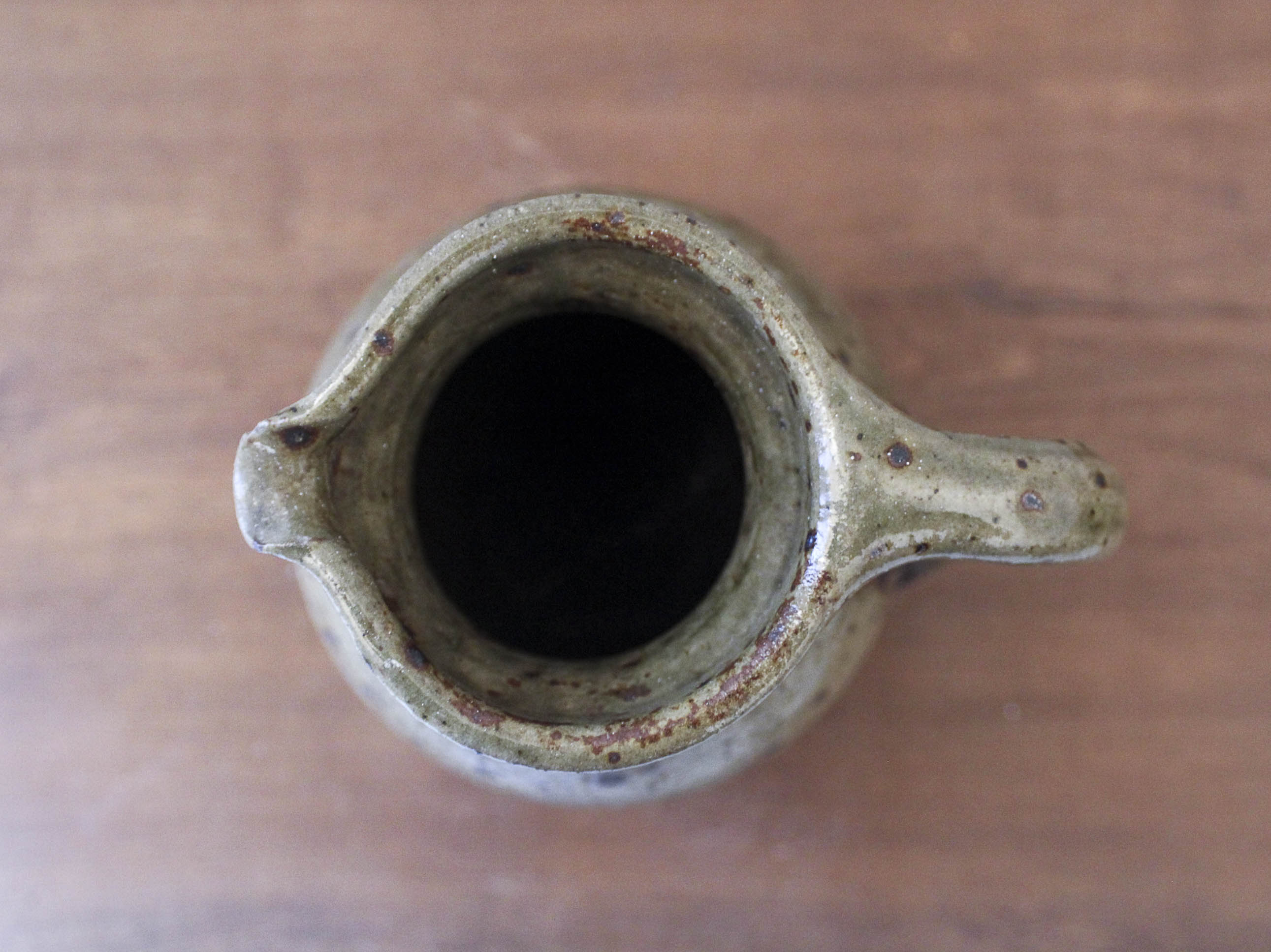 Pyrite stoneware pitcher Guy Baudat 70s