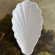 Small shell-shaped ramekin in antique Pillivuyt porcelain.