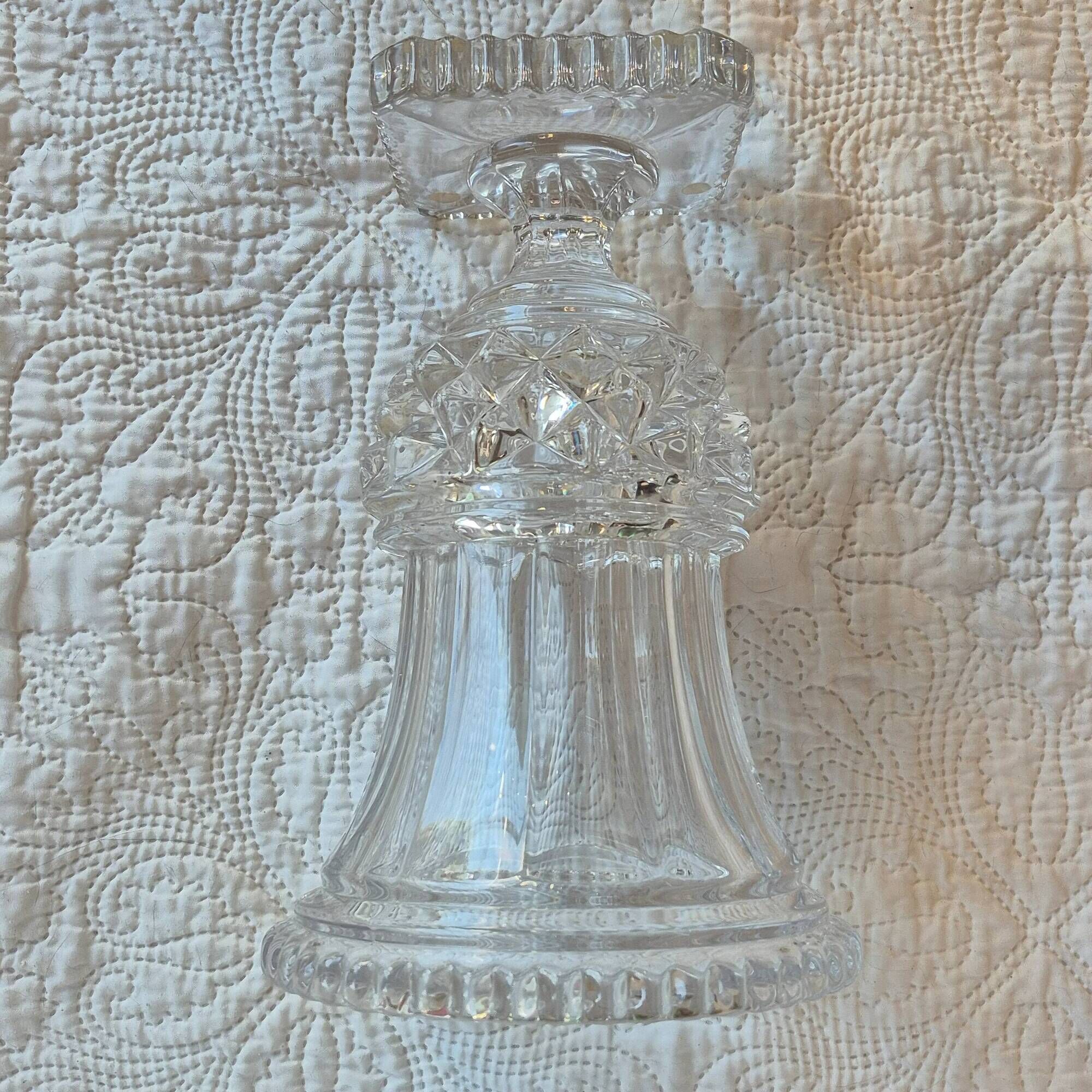 Crystal vase signed Art Vannes France – Médicis shape – 28 cm