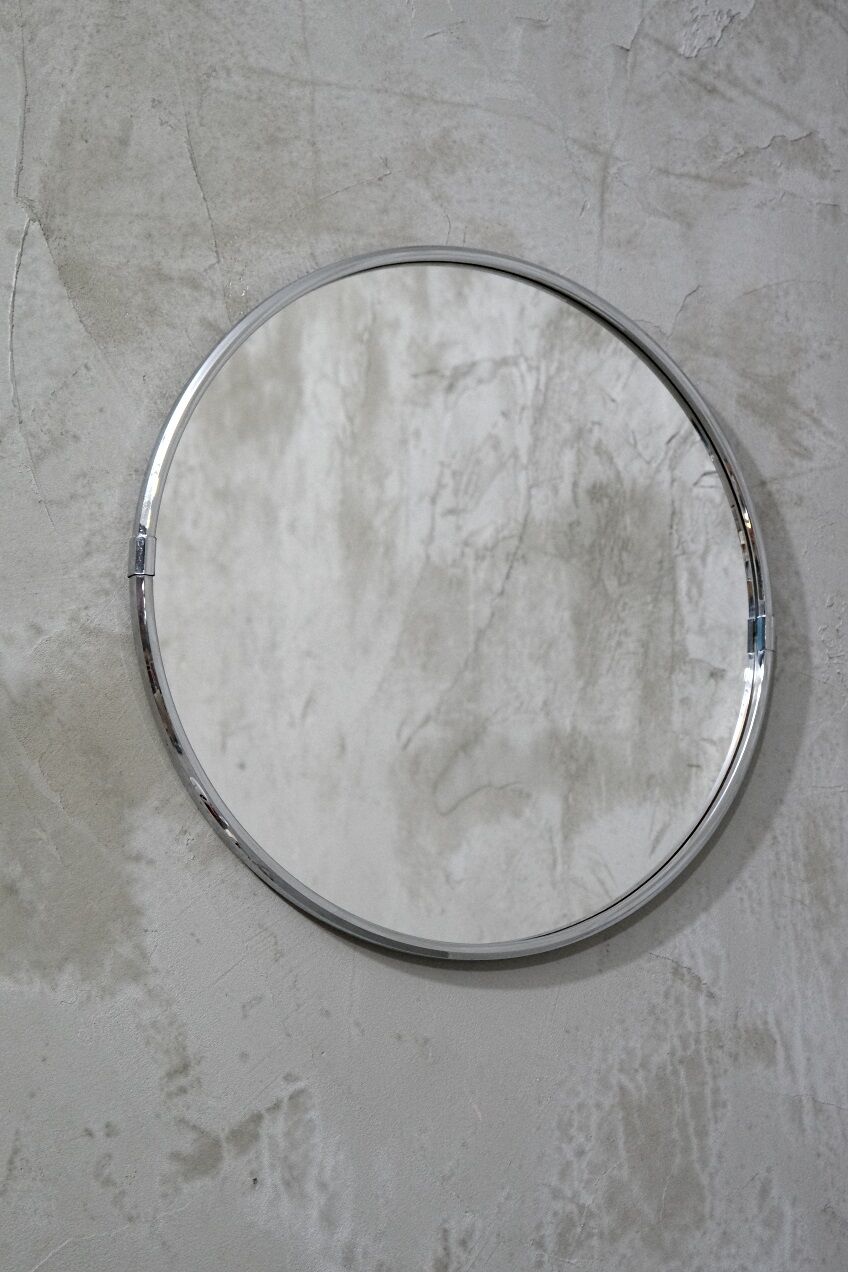 Italian Chromed Mirror, 1970s