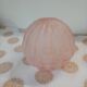Old pale pink pressed glass globe