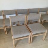 9 curly wool chairs
