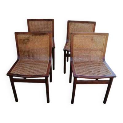 Chaises en cannage, cannée, vintage - Circa 1960