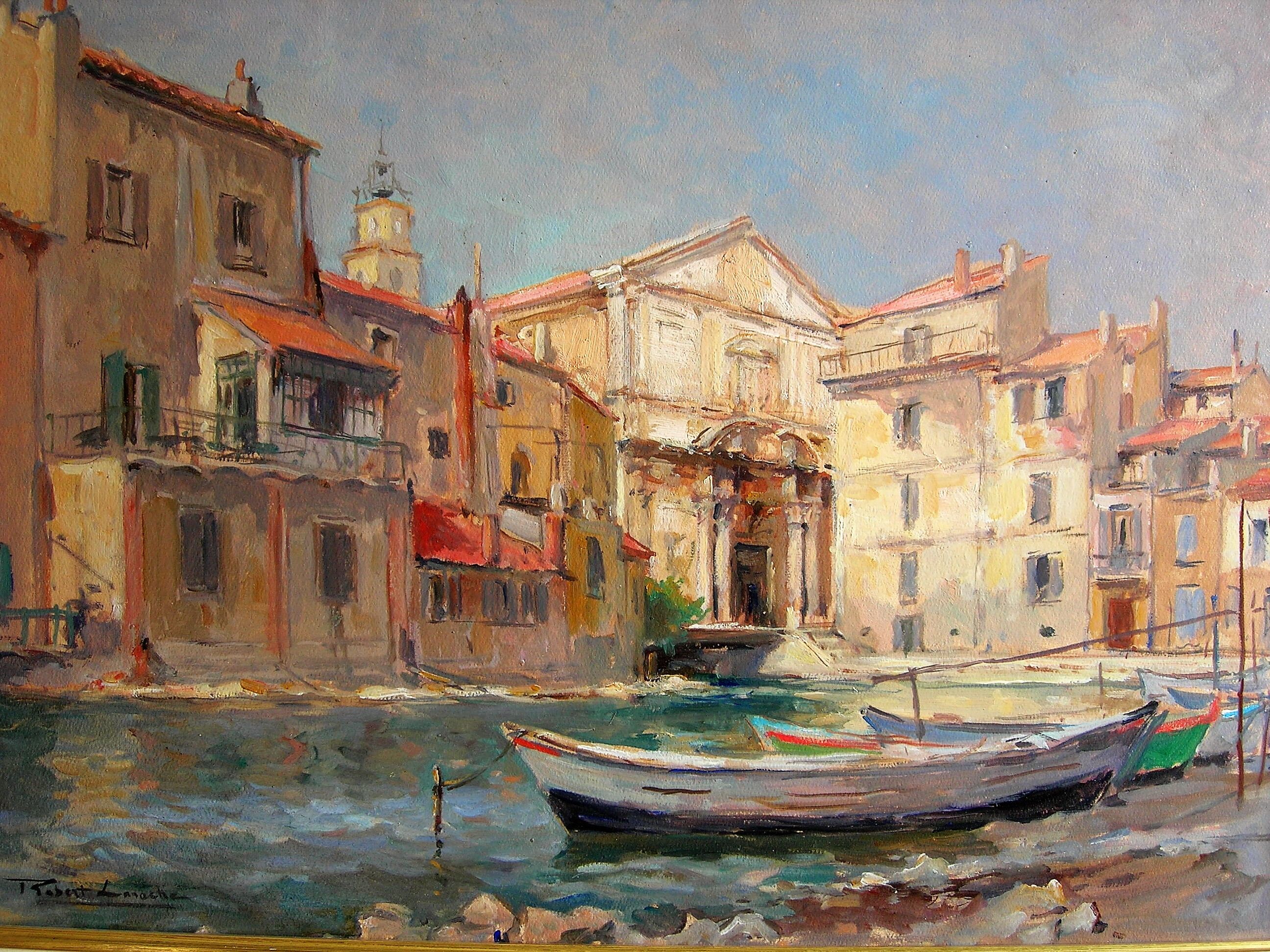 Martigues by robert laroche (1896-1974)