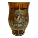 Vase en verre peint