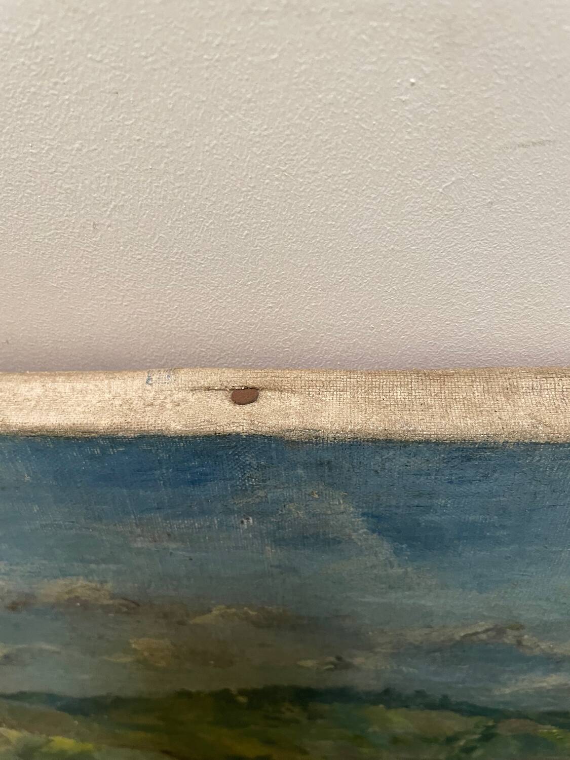 Tableau paysage de campagne ancien