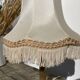 Marble table lamp and antique golden column