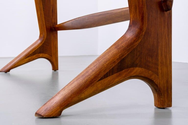 Console Ico Parisi walnut Italy 1950s