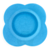 Assiette petit Plat faïence de Charolles bleu turquoise