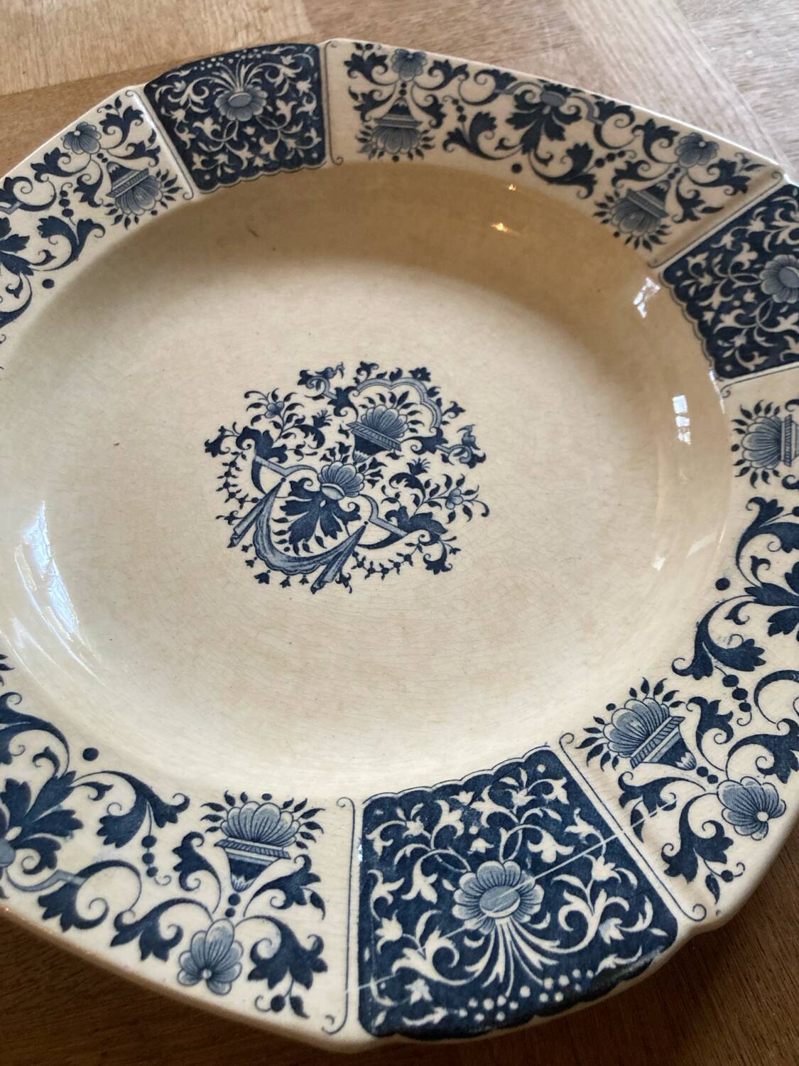 Large old gien dish
