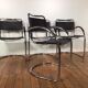 Set 4 chroom buisstoelen