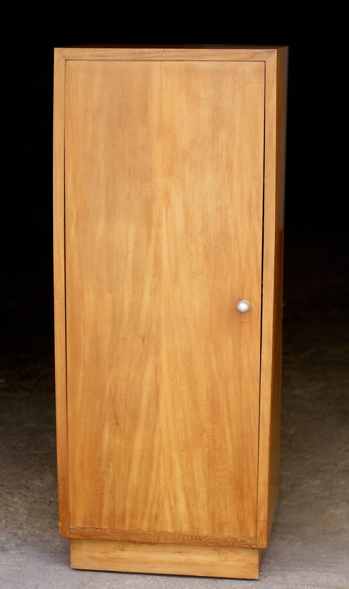 Bright Art Deco wardrobe (1930s). Made of fruitwood.