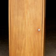 Bright Art Deco wardrobe (1930s). Made of fruitwood.