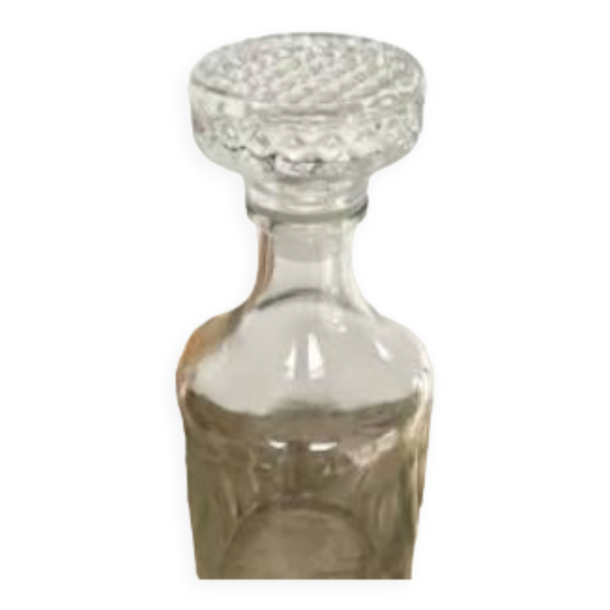 Vintage cut glass whiskey decanter