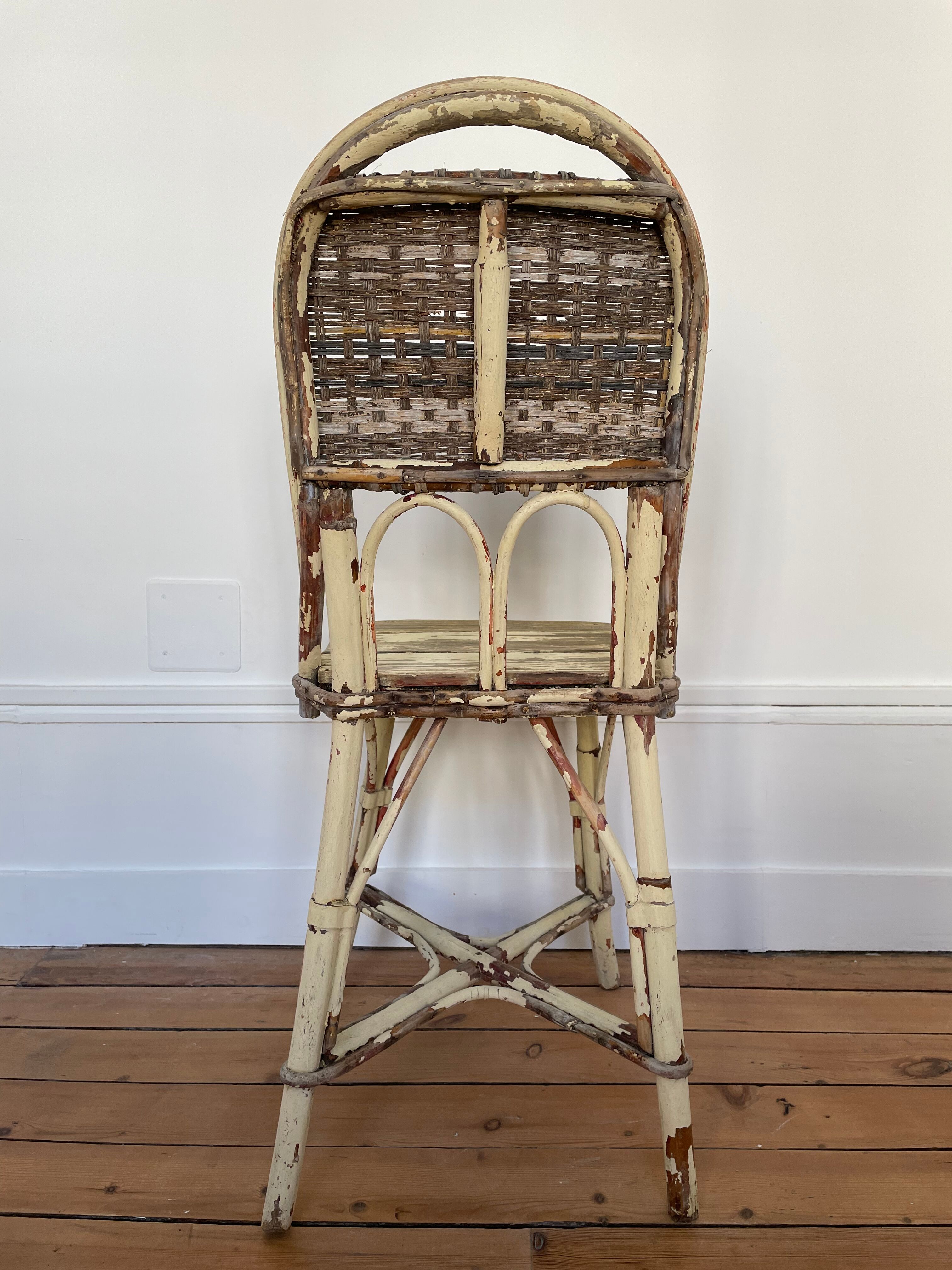 Old rattan chair