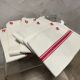 6 torchons en coton et lin anciens neufs 1950/60