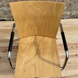 Beech armchairs