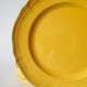 Set of 6 Badonviller lemon yellow dinner plates, 1960